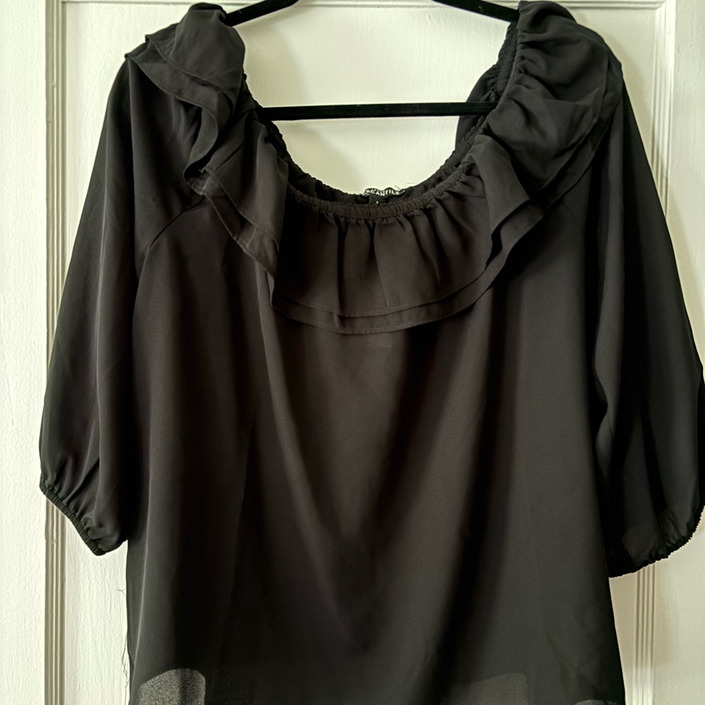 J.Crew Mercantile Black Blouse